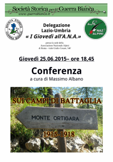 Conferenza Monte Ortigara